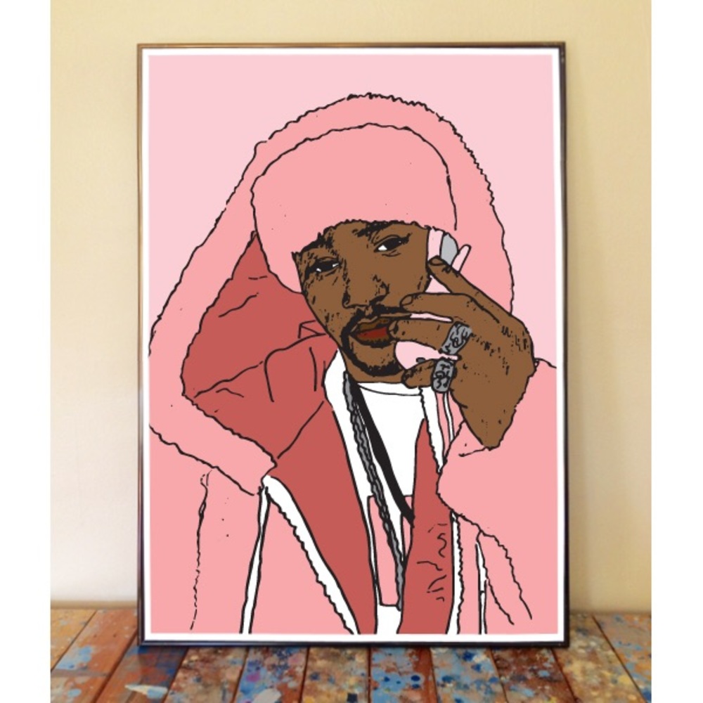 11x17 KILLA CAM DIPSET CAMRON DRAWING ART PRINT